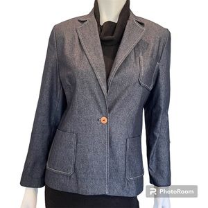 Chapter One Sportswear Inc. Denim Look Blazer, Size 10